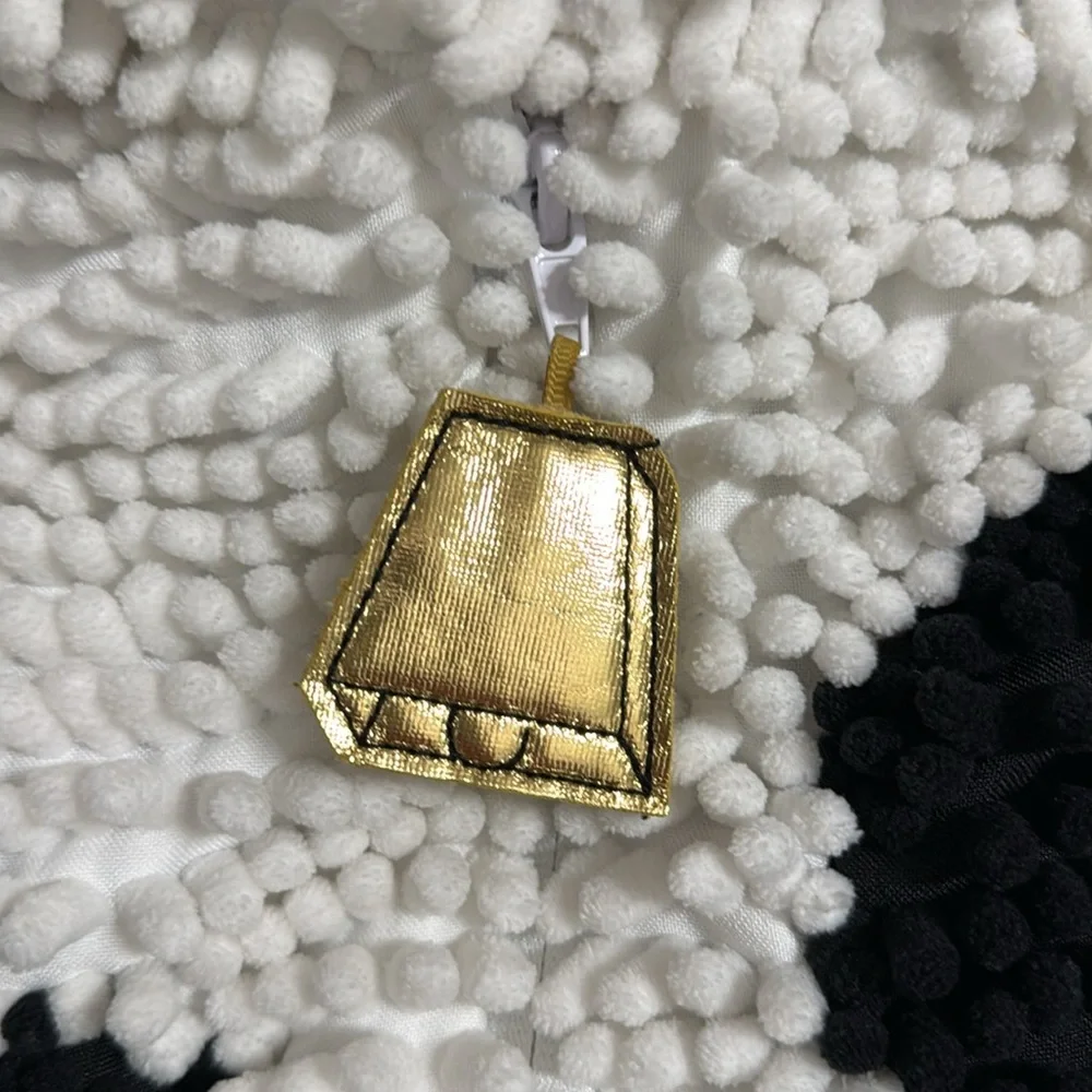 Adorable Cow Costume for Babies Sz 12 Mos chenille w horns/bell/tail  Halloween - Picture 4 of 8